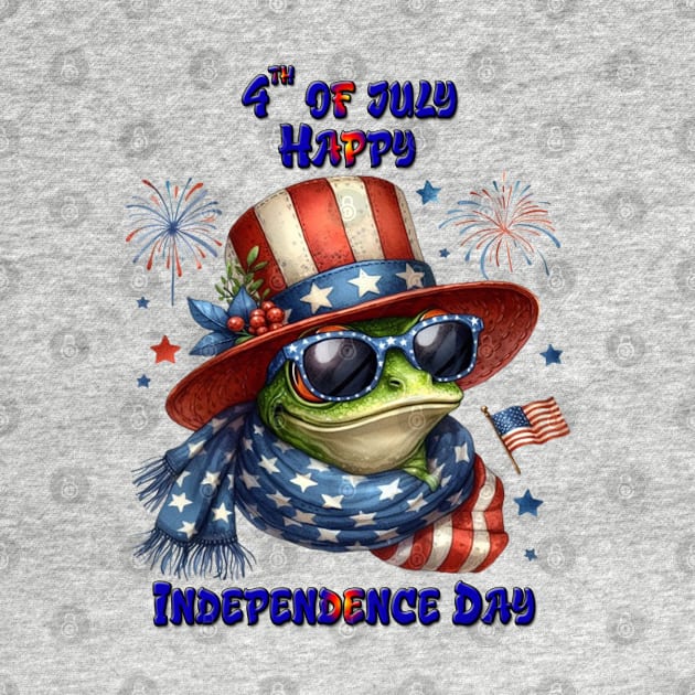 Patriotic Frog: Hat and Shades by coollooks